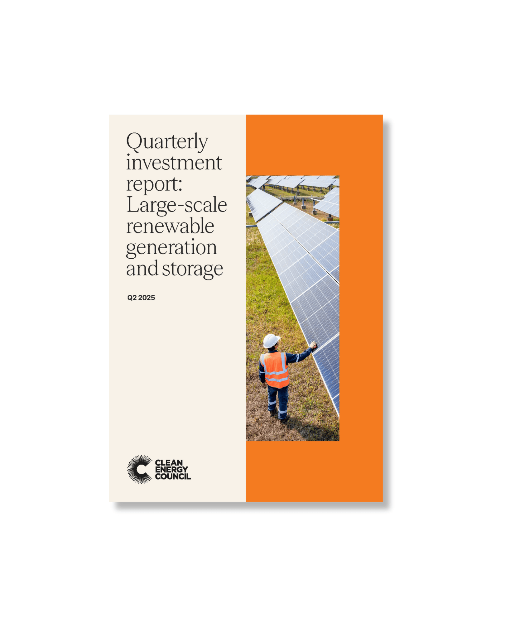 <p>Quarterly Investment Report: Large-scale renewable generation and storage, Q2 2025</p>