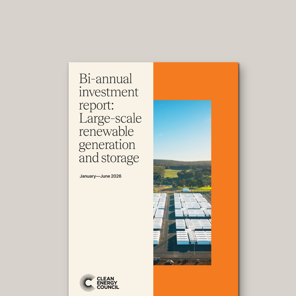 <p>Bi-annual investment report: Large-scale renewable generation and storage, H1 2026  </p>